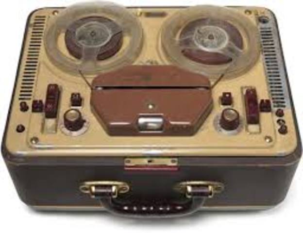 First tape recorder