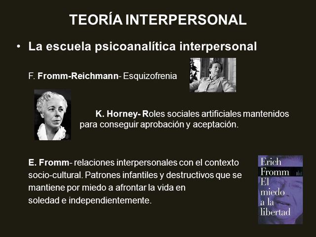 Aparecen las teorías de la relación interpersonal y emocional