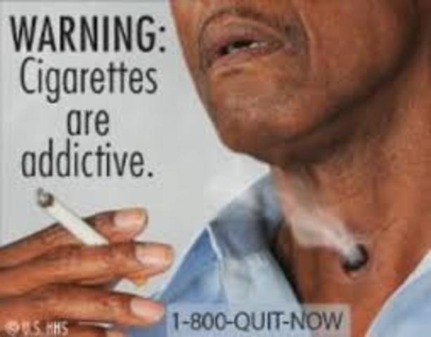 Report released that says cigarettes cause cancer