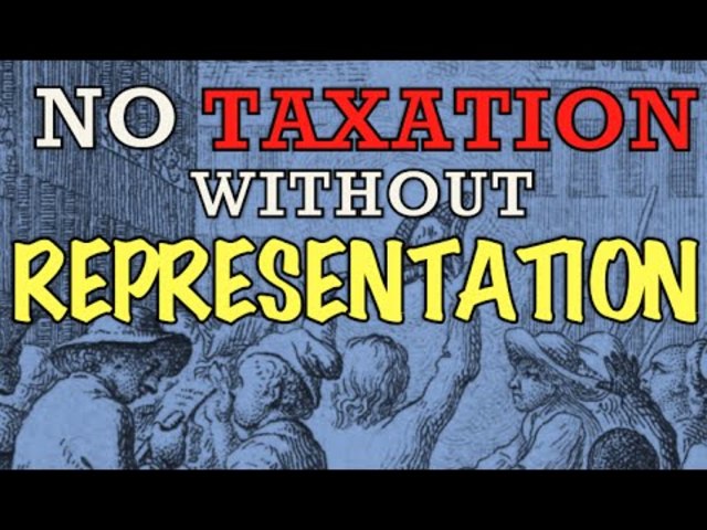 No taxation without représentation