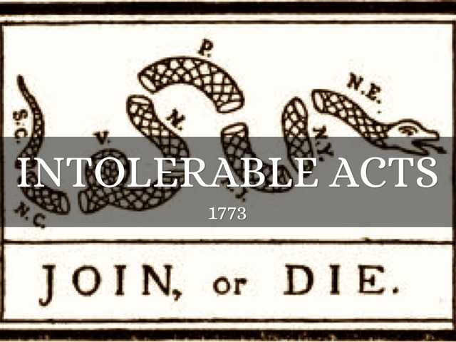 The Intolerable Acts