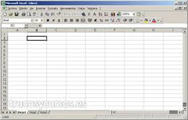 excel versión 9.0, 2000