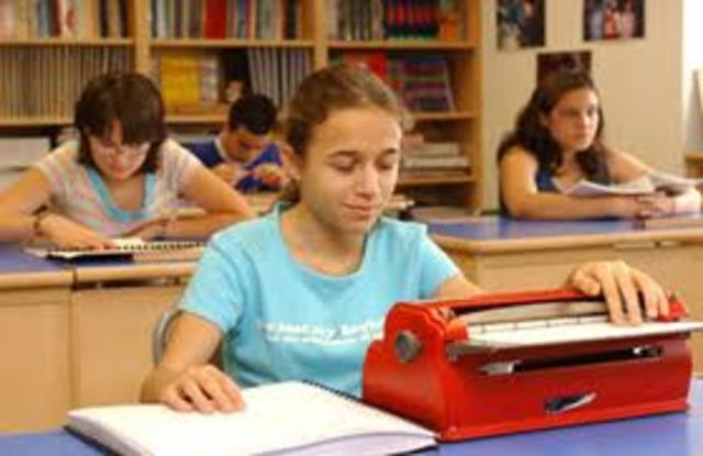 Máquinas de escribir para ciegos