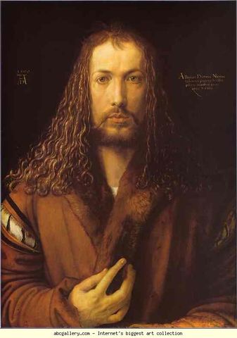 Self portrait painted by Dürer