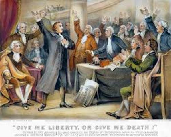 Patrick Henry's "Give Me Liberty or Give Me Death" Speech