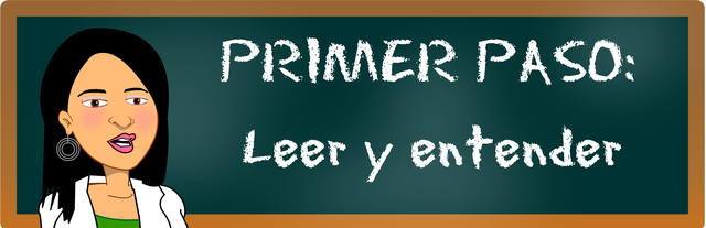 1. Leer y entender la oración.
