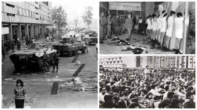 Se organiza una concentración cívica convocada por el CNH en la Plaza de las Tres Culturas, Tlatelolco.