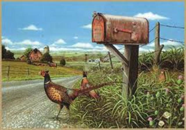 Free rural mail in Iowa