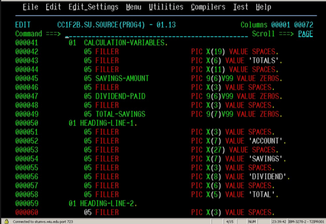 el desarrollo de COBOL