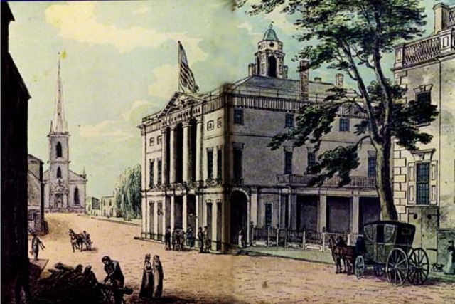 Congress meets for the first time in Federal Hall in NYC