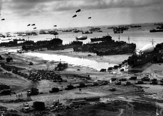 1944 June 6 - D-Day invasion of France at Normandy by Allies