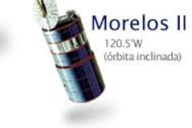 El satélite Morelos II en órbita