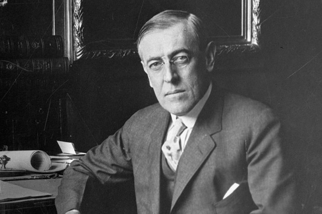 Woodrow Wilson is sworn in as President