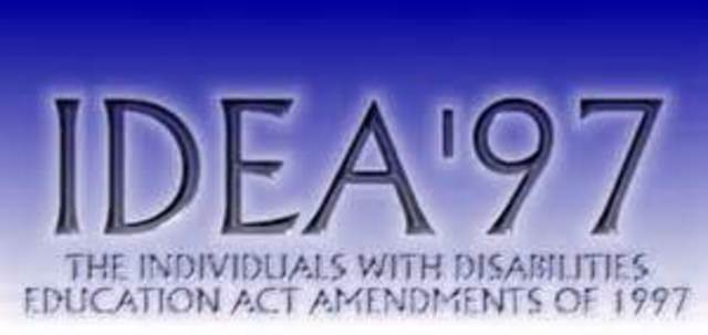 The Individuals with Disabilities Education Act Amendments of 1997