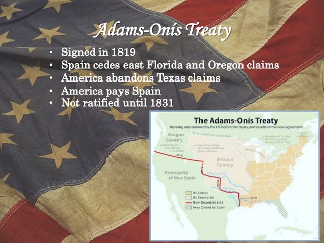 1819: Adams-Onis Treaty