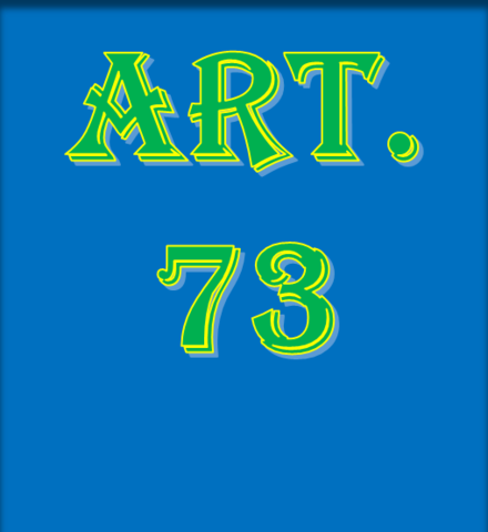 Modificación del artículo 73 constitucional