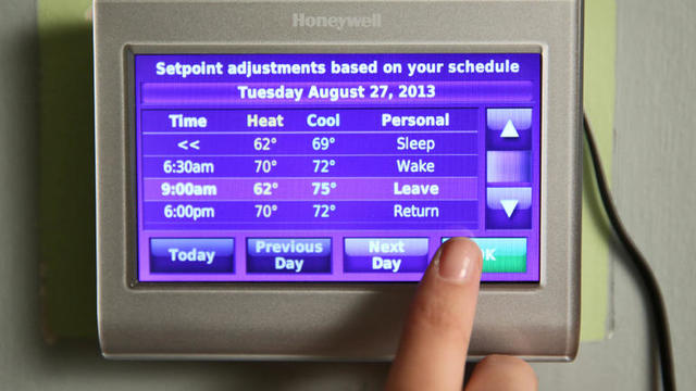 Alexa linked thermostat