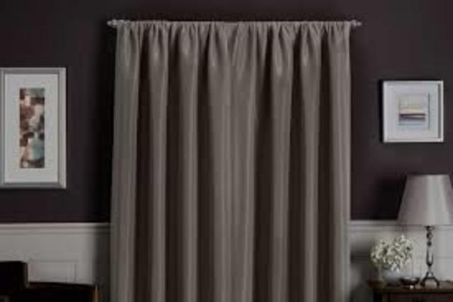 Blackout curtains.