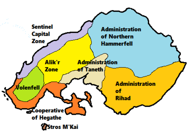 Statistics: Administrative divisions: Hammerfell