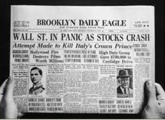Stock Market Crash "Black Tuesday"