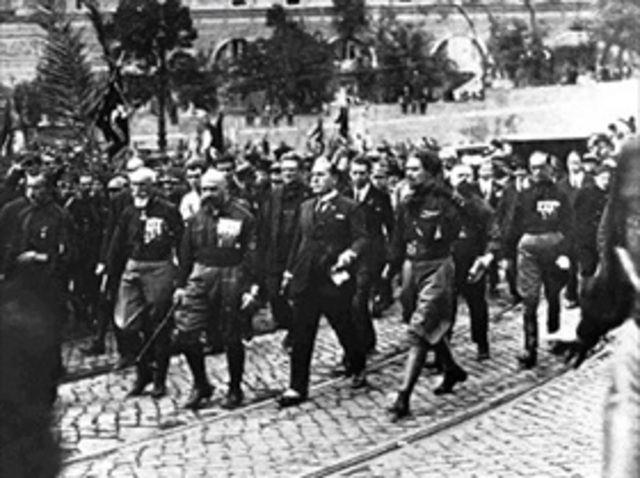 Mussolini takes over Italy's Government (March on Rome)-