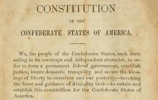 The South Creates a Government