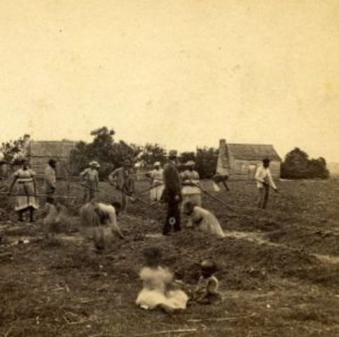 Issue of slavery in 1864