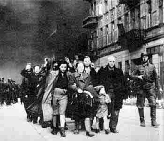 Nazis begin rounding up Jews for labor camps