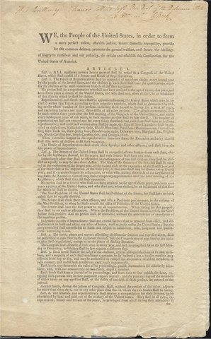 US Constitution Ratified by the Necessary 9 States