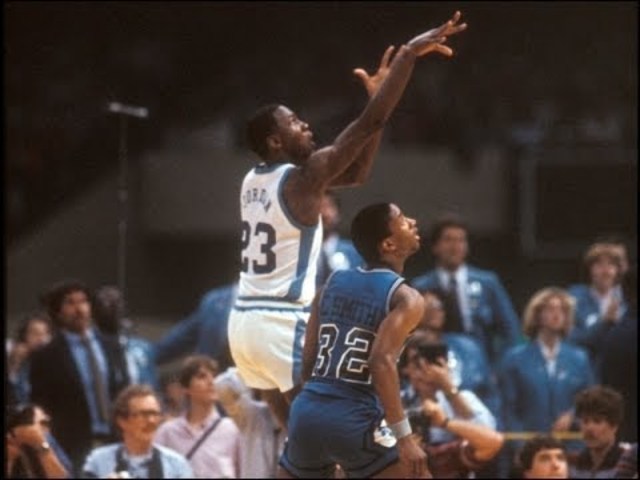Jordan Makes the Game Winning Shot of the 1982 National Championship