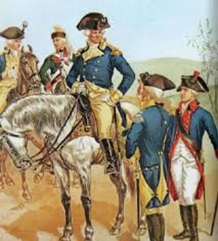 George Washington is named Commander in cheif