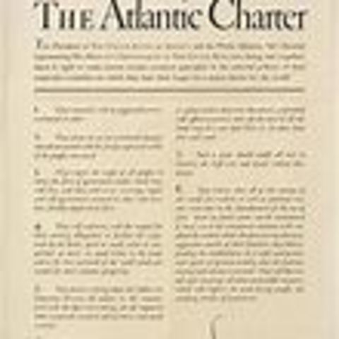 1941 Churchill and FDR issue the Atlantic Charter