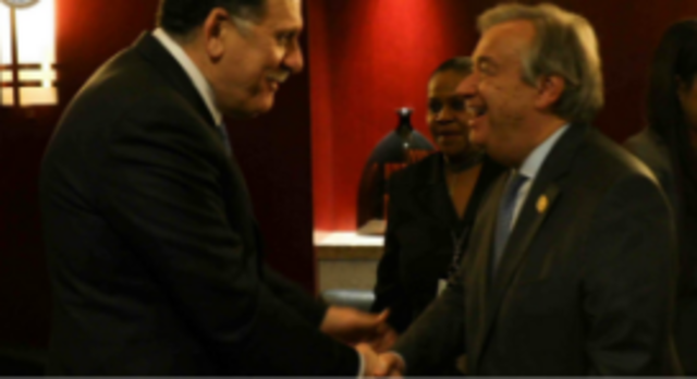 Sarraj meets new UN SG