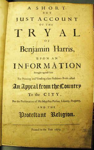 Benjamín Harris 1686