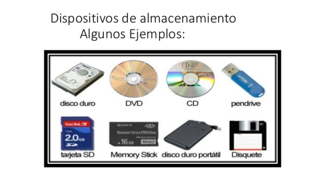 DISPOSITIVOS DE ALMACENAMIENTO