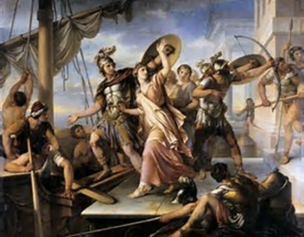 Menelaus finds that Helen is gone