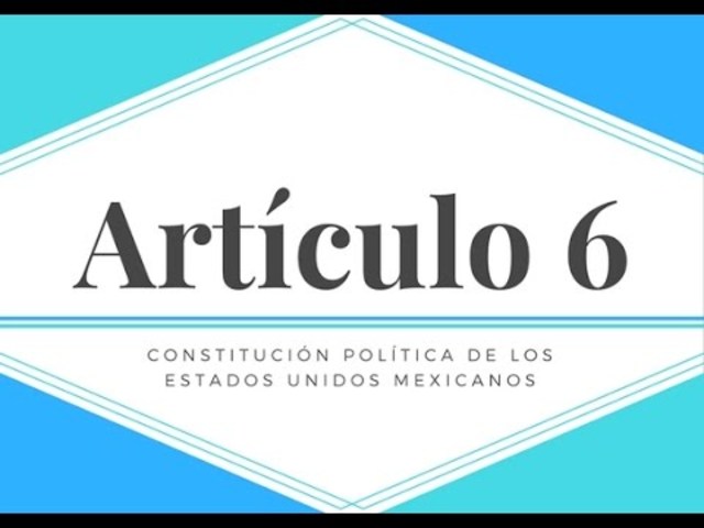 Reforma artículo 6