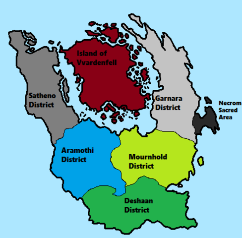 Statistics: Administrative divisions: Morrowind