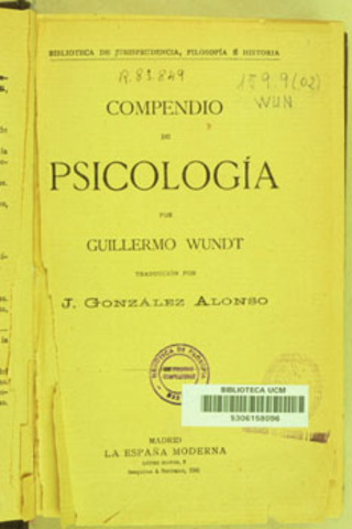 Wilhelm Wundt publicó el primer libro de psicología fisiológica