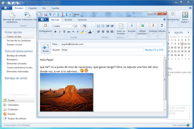 Se envió el primer correo electrónico multimedia.