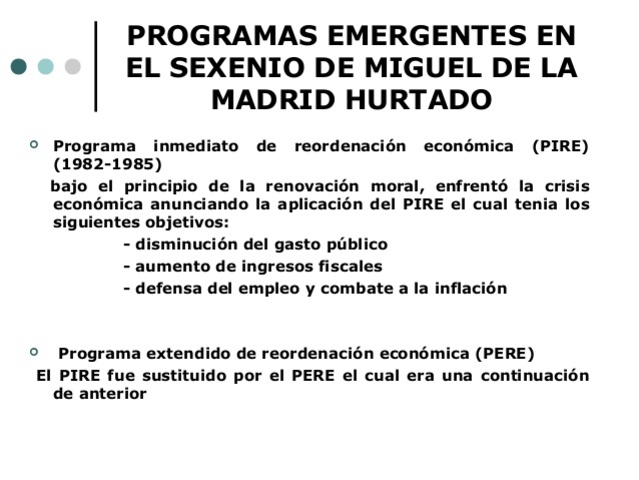 Programa Inmediato de Reordenación  PIRE