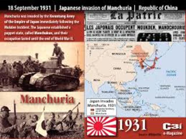 Japans army seizes manchria, China