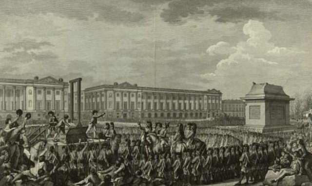 The execution of Louis XVI