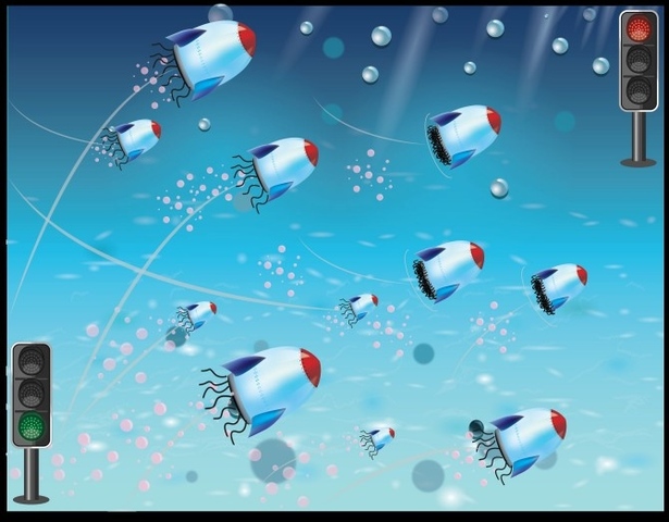 Nanocohetes con frenos y timón para navegar dentro del cuerpo humano