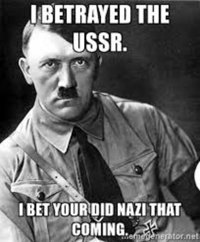 Hitler betrays USSR