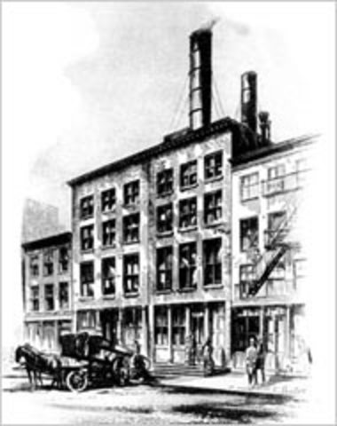 First Electric Plant powered up by Thomas Eddison