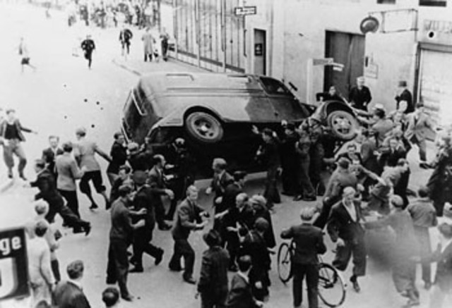 Nazis invade Denmark,  Norway, the Netherlands, Luxembourg and Belgium - take control.