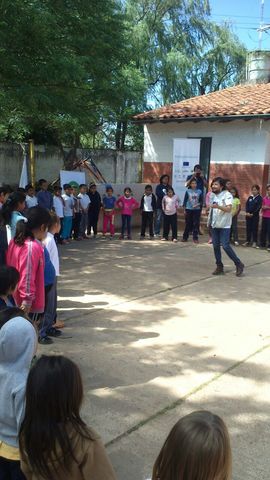 Lavado de manos escuela San Blás