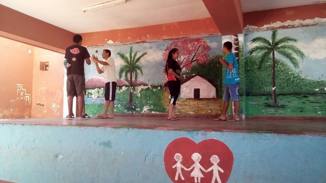 Teatro C4D escuela San Cayetano Bañado Norte