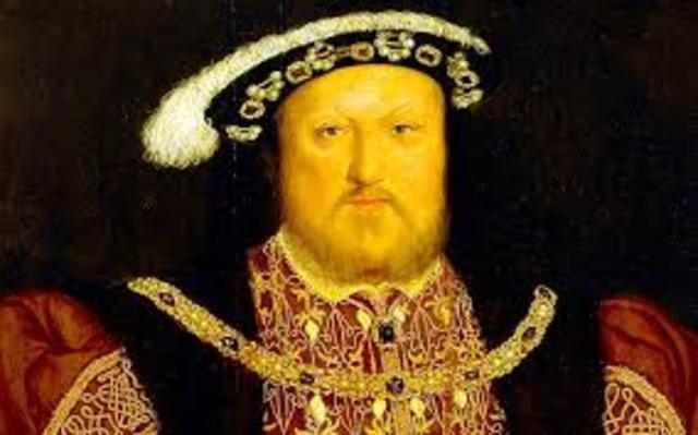Henry VIII becomes King of England